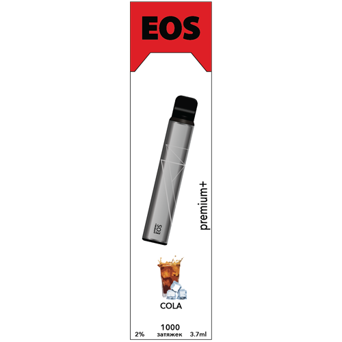 Купить EOS e-stick Premium Plus - COLA, 1000 затяжек, 20 мг (2%)