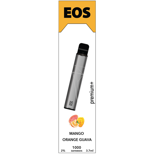 Купить EOS e-stick Premium Plus - MANGO ORANGE GUAVA, 1000 затяжек, 20 мг (2%)