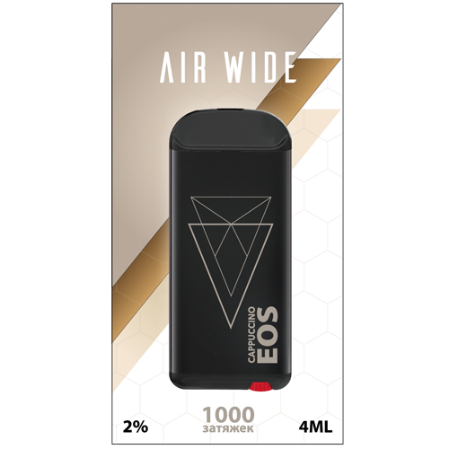 Купить EOS Air Wide - Capuccino, 1000 затяжек, 20 мг (2%)